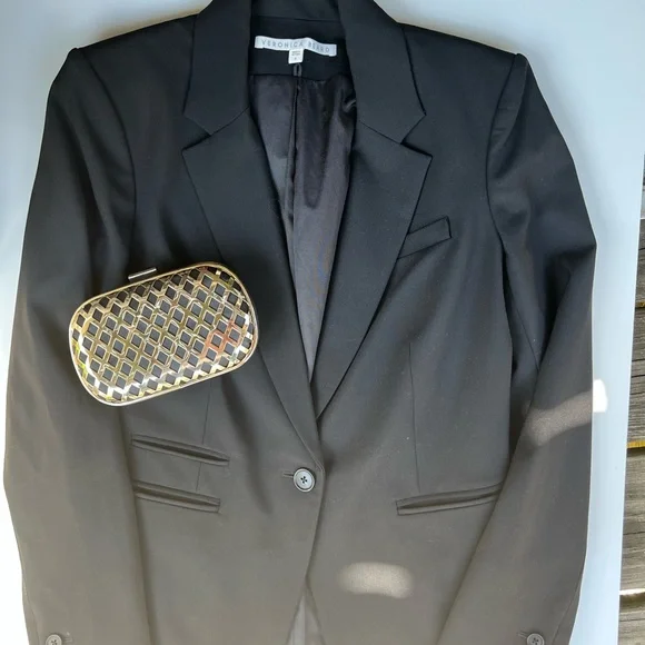 Veronica Beard Black Classic Dickey Blazer or Jacket Size 4 Timeless Elegance